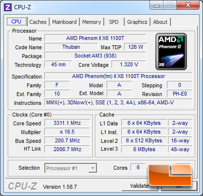 ASUS ROG Crosshair V Formula Overclocking with the Phenom II X6 1100T
