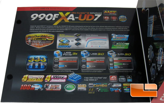 GIGABYTE 990FXA-UD7 Retail Packaging and Bundle