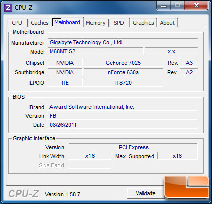 CyberPower Gmaer Ultra 2098 CPU-Z