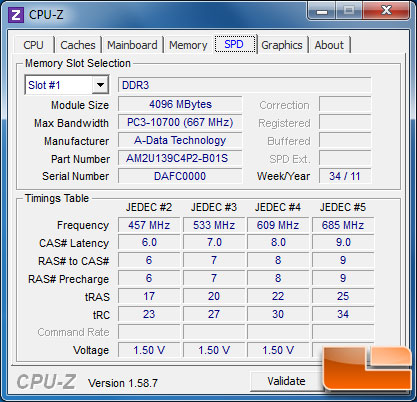 CyberPower Gmaer Ultra 2098 CPU-Z