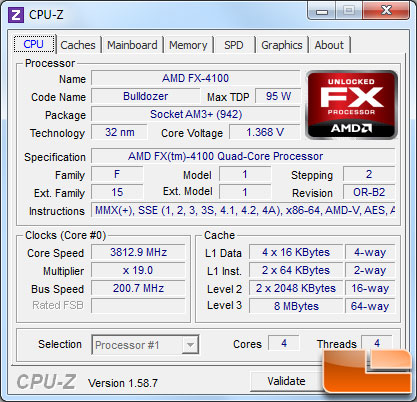 AMD FX-8150 Bulldozer Processor Idle