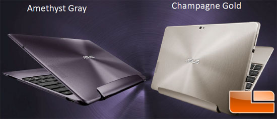 ASUS Transformer Prime Tablet Colors