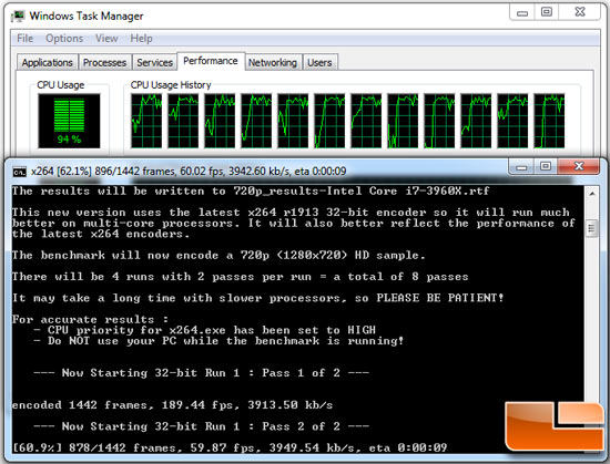 x264 HD Encoding Benchmark