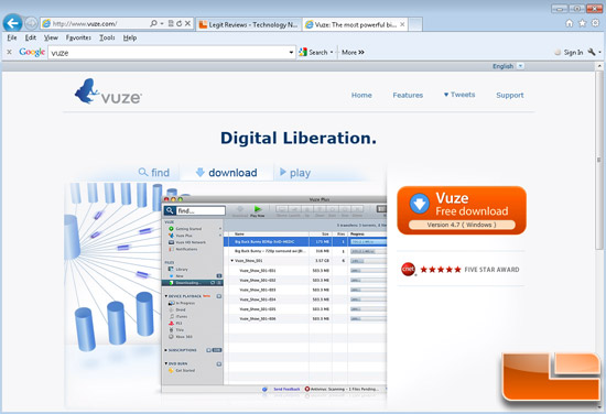 Vuze BitTorrent Software