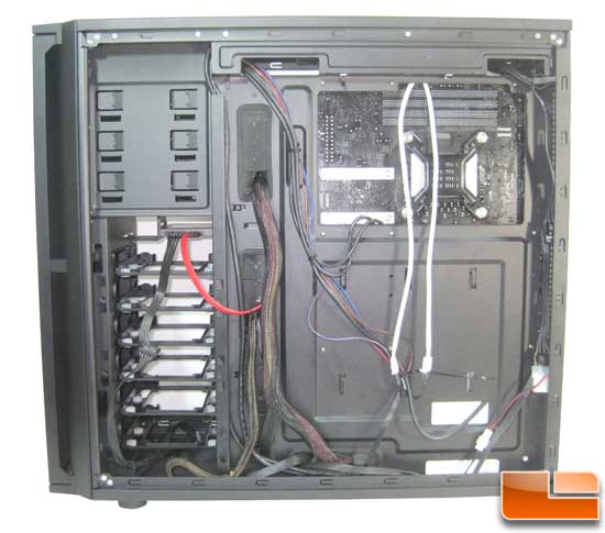 Antec P280 wire behind the tray