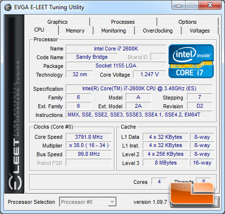 EVGA Z68 FTW ELEET utility