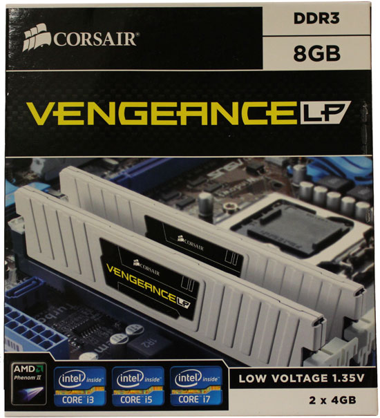 Corsair Vengeance 8GB DDR3 Low Voltage 1600MHz  Review