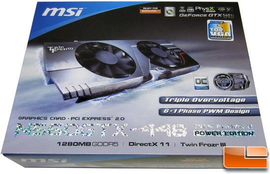 MSI N560GTX-448 video card Video Card Retail Box Front