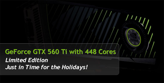 NVIDIA GeForce 560 Ti with 448 cores