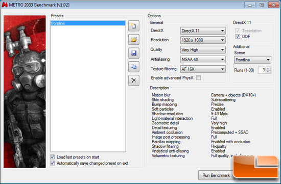 Metro 2033 Settings Metro 2033 Settings