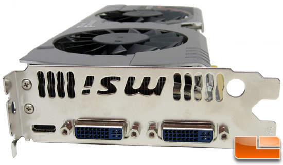 MSI N560GTX-448 Twin Frozr III Video Card DVI Connectors