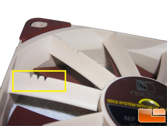 Noctua Focus Flow NF-F12 PWM Vortex Notches & Stator Vanes