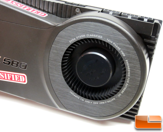 EVGA GeForce GTX 580 Classified 3072MB Video Card Fan