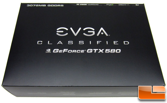 EVGA GeForce GTX 580 Classified Box