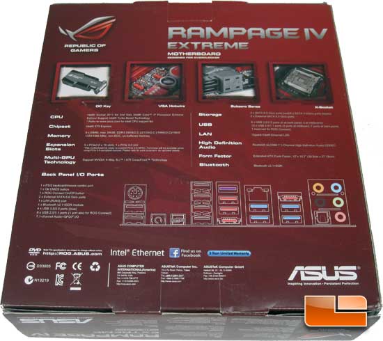 ASUS Rampage 4 Extreme Intel X79 Motherboard Retail Packaging and Bundle