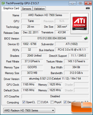AMD OverDrive Radeon HD 7970 Overclock