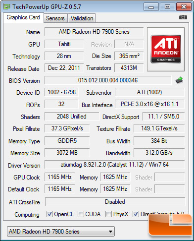 AMD OverDrive Radeon HD 7970 Overclock AMD OverDrive Radeon HD 7970 Overclock