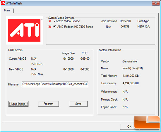 AMD OverDrive Radeon HD 7970 BIOS Winflash