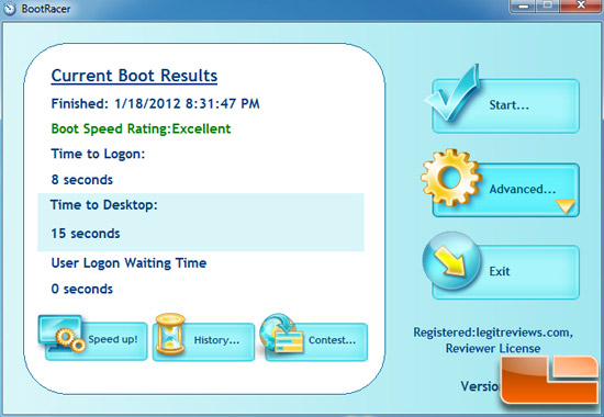 Intel 520 Series 240GB BootRacer