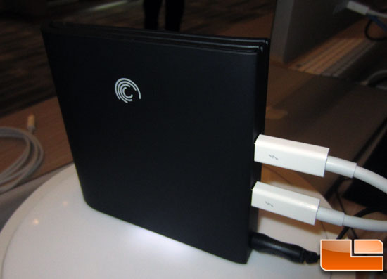 Seagate Thunderbolt & 4G LTE Wireless Demo at CES 2012 - Legit Reviews