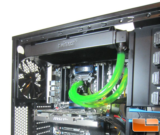 Swiftech H20-220 Edge HD liquid cooling kit installed