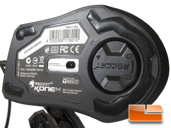 Roccat Kone Plus under side Roccat Kone Plus under side