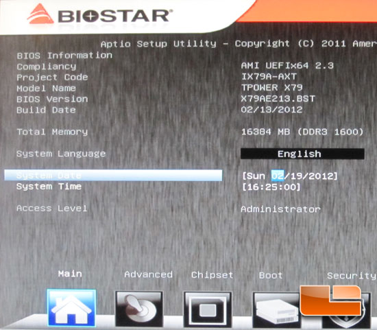 BIOSTAR TPower X79 BIOS