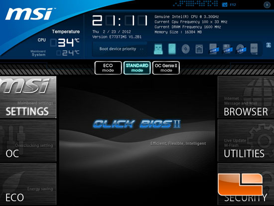 MSI Big Bang XPower II Click BIOS II