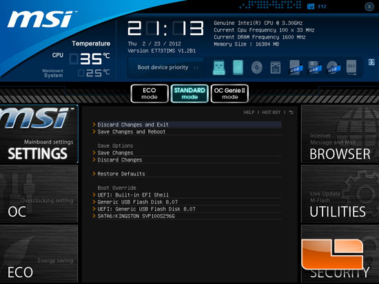 MSI Big Bang XPower II Click BIOS II