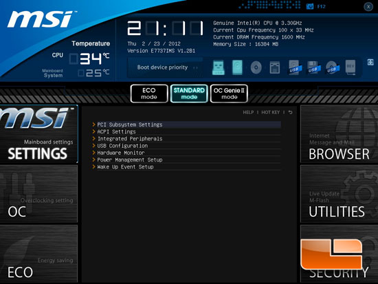 MSI Big Bang XPower II Click BIOS II