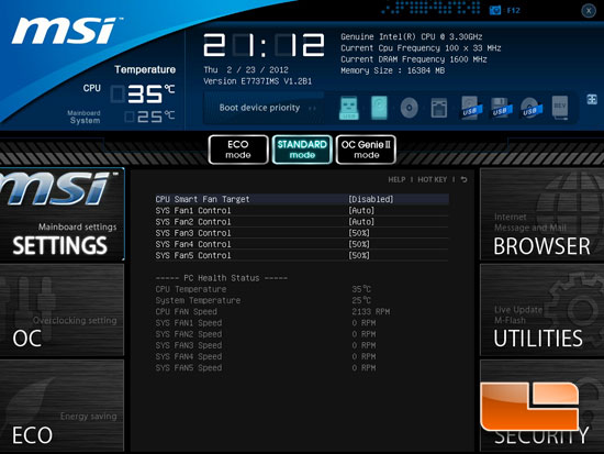 MSI Big Bang XPower II Click BIOS II