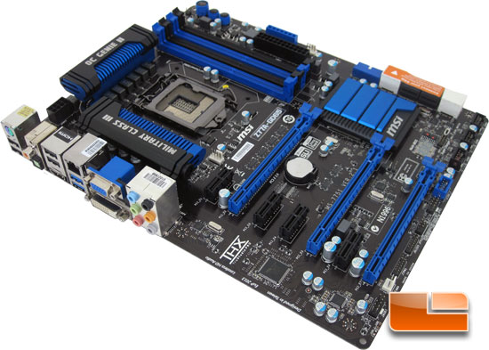 MSI Z77A-GD65 'Ivy Bridge' Motherboard Layout