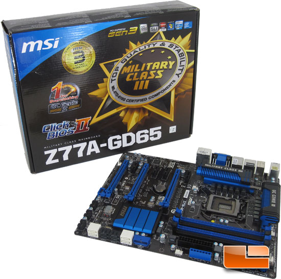 MSI Z77A-GD65 'Ivy Bridge' Motherboard Review 