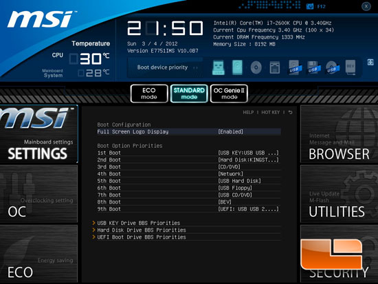 MSI Z77A-GD65 'Ivy Bridge' Click BIOS II