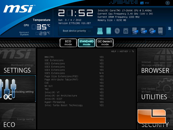 MSI Z77A-GD65 'Ivy Bridge' Click BIOS II