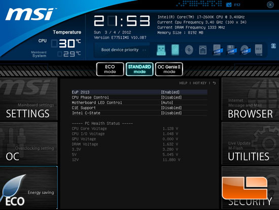 MSI Z77A-GD65 'Ivy Bridge' Click BIOS II