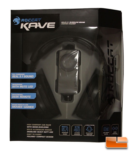 Roccat Kave Gaming headset box front