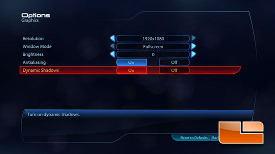 Mass Effect 3 Game Settings