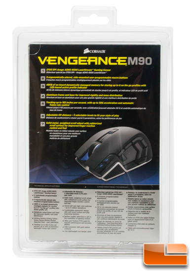 Corsair Vengeance M90 Package rear