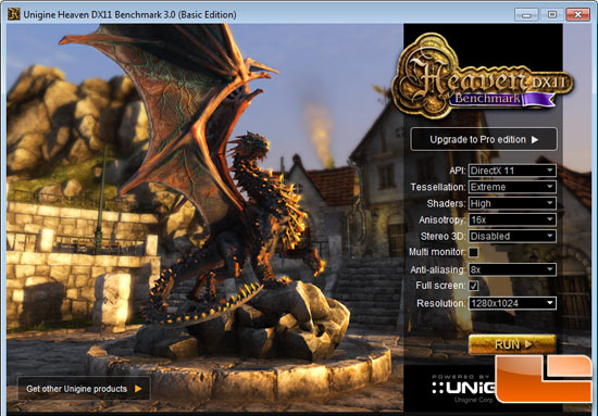 DirectX 11 benchmark Unigine engine