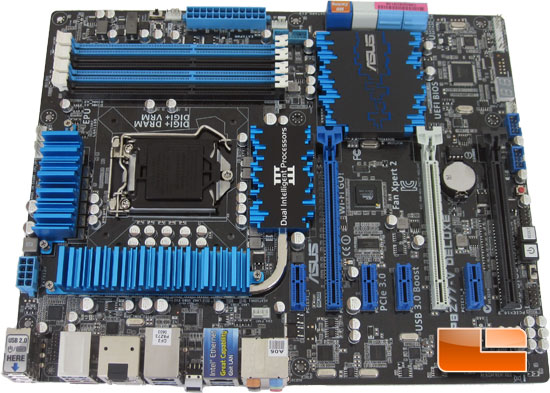 ASUS P8Z77-V Deluxe Motherboard Layout