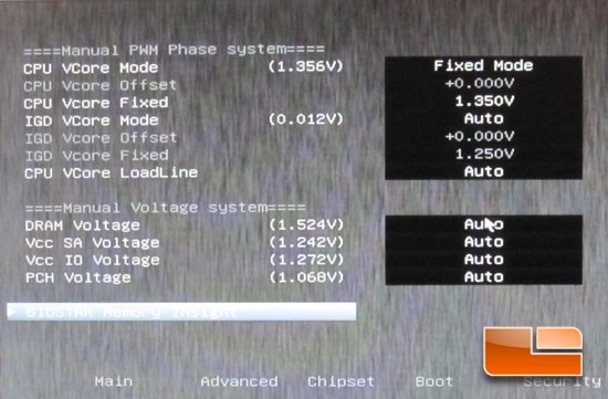 BIOSTAR TZ77XE4 'Ivy Bridge' Intel 3770K Overclocking