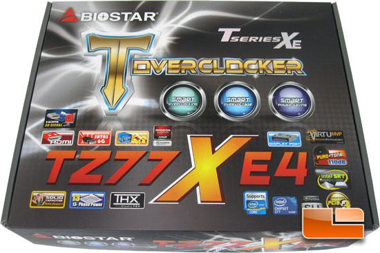 BIOSTAR TZ77XE4 Z77 Retail Packaging