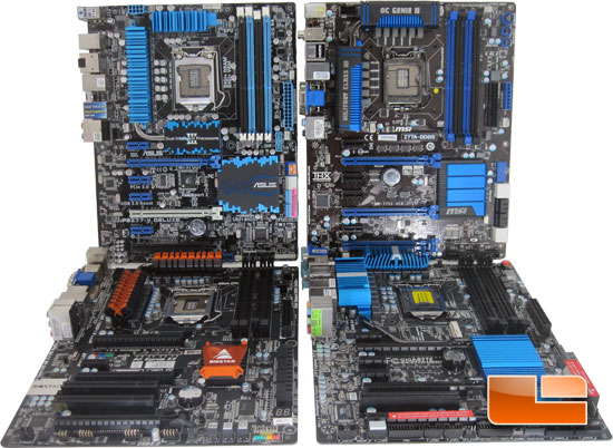 ASUS, BIOSTAR, GIGABYTE, and MSI Intel Z77 Motherboard Round Up 