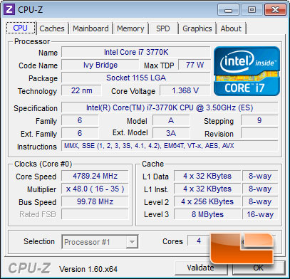 MSI Z77A-GD65 'Ivy Bridge' Intel 3770K Overclocking