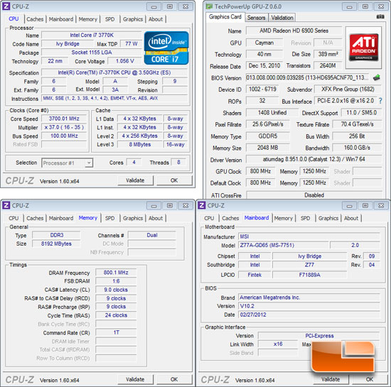 MSI Z77A-GD65 System Settings