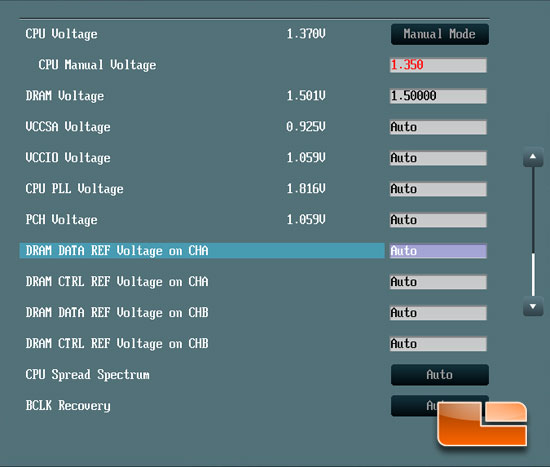 ASUS P8Z77-V Deluxe 'Ivy Bridge' Intel 3770K Overclocking BIOS Voltage Settings