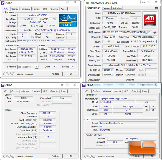 GIGABYTE Z77X-UD5H WiFi System Settings