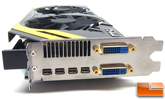 MSI R7970 Lightning Video Card Outputs