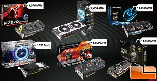 AMD Radeon HD 7970 Overclocked Cards